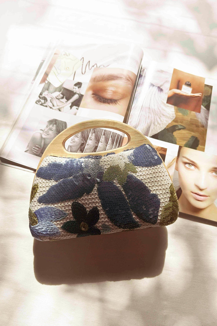 Sweet Dreamer Clutch Bag - Blue ACCESSORIES Sage and Paije