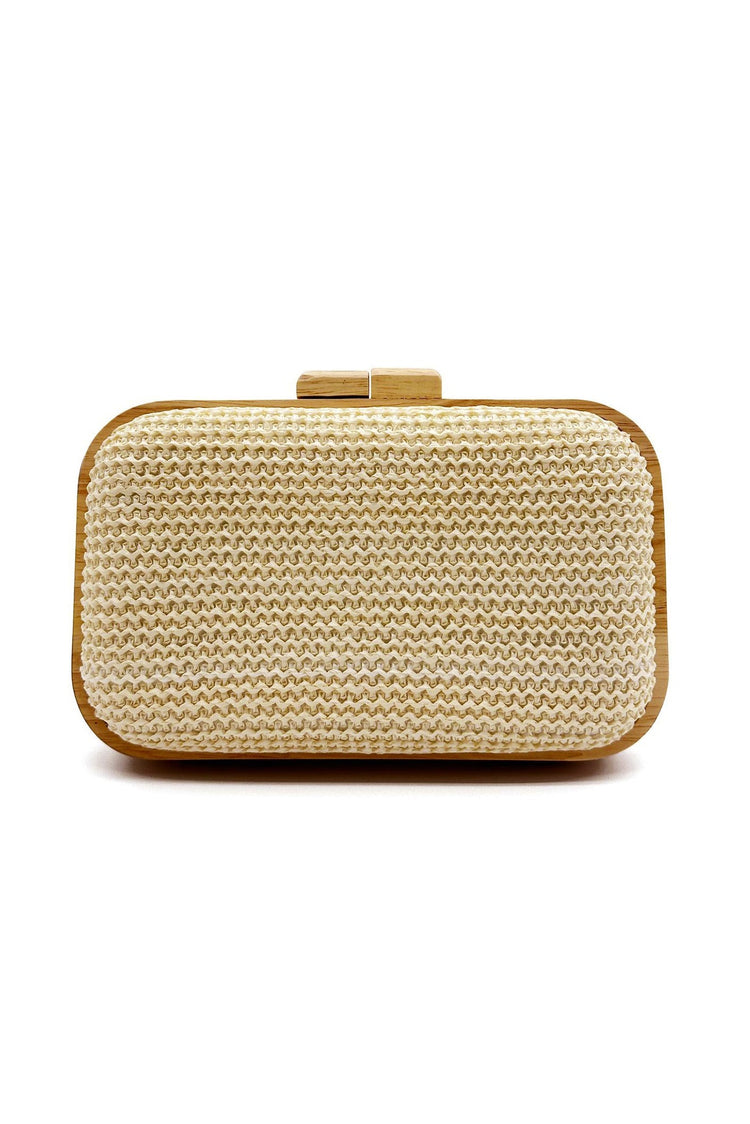 The Staycation Clutch Bag - Light Beige ACCESSORIES Sage and Paije