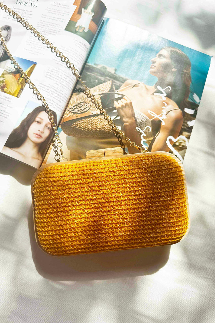 Nora Clutch Bag - Mango ACCESSORIES Sage and Paije