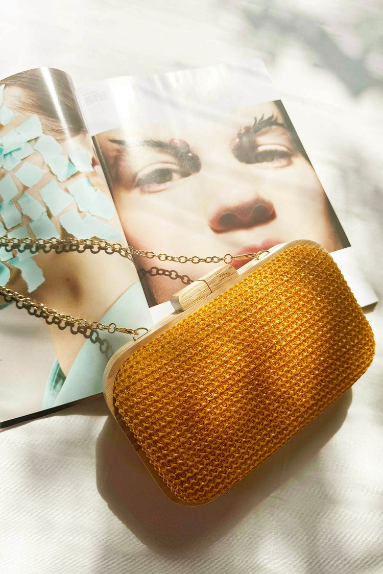 Nora Clutch Bag - Mango ACCESSORIES Sage and Paije