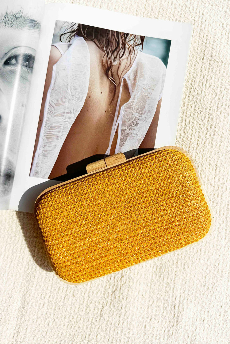 Nora Clutch Bag - Mango ACCESSORIES Sage and Paije