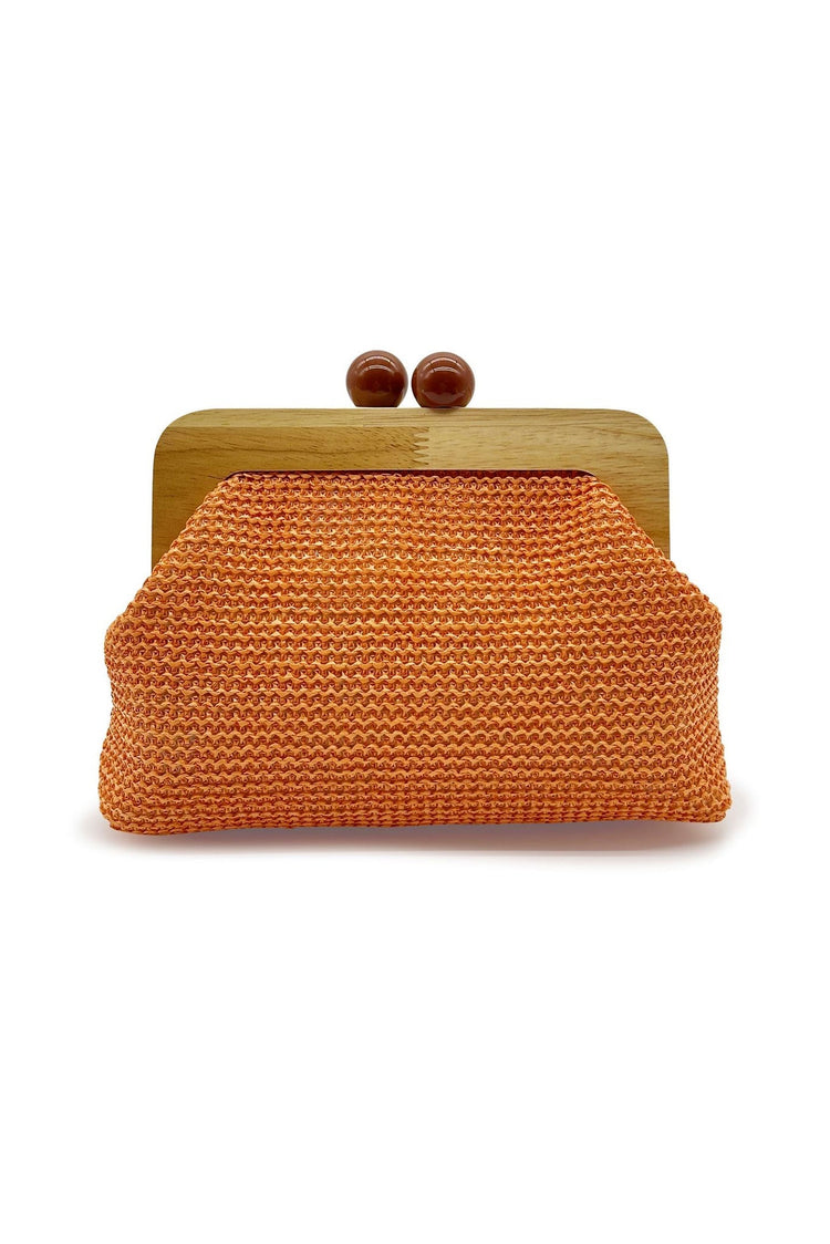 Dixie Clutch Bag - Orange ACCESSORIES Sage and Paije