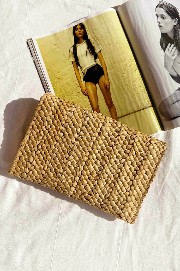 Rosy Horizon Clutch Bag - Beige ACCESSORIES Sage and Paije