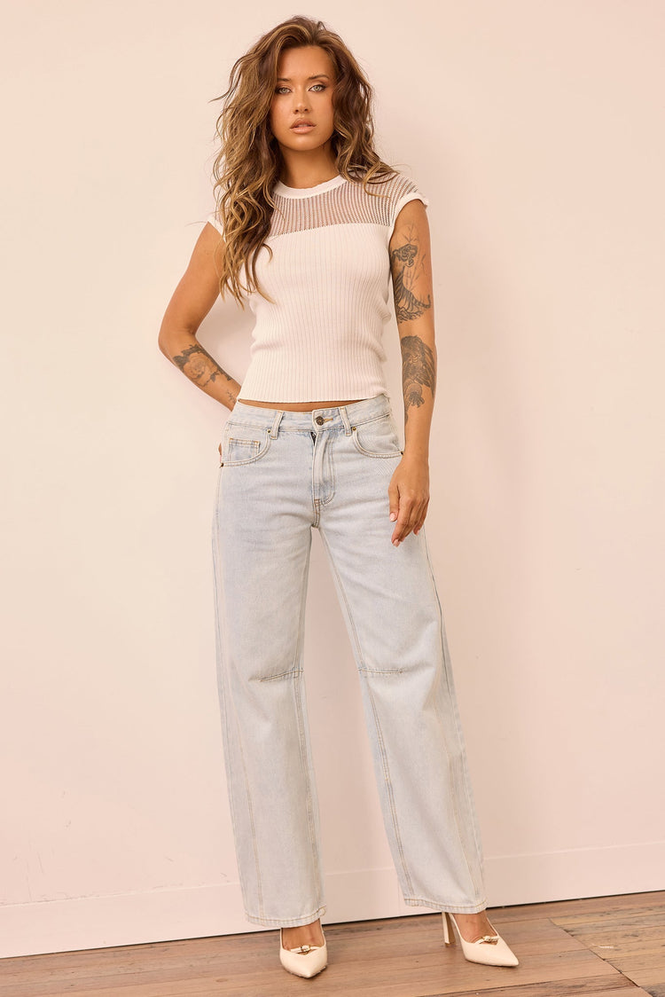 Starlit Dreams Knit Top - White TOPS Sage and Paije