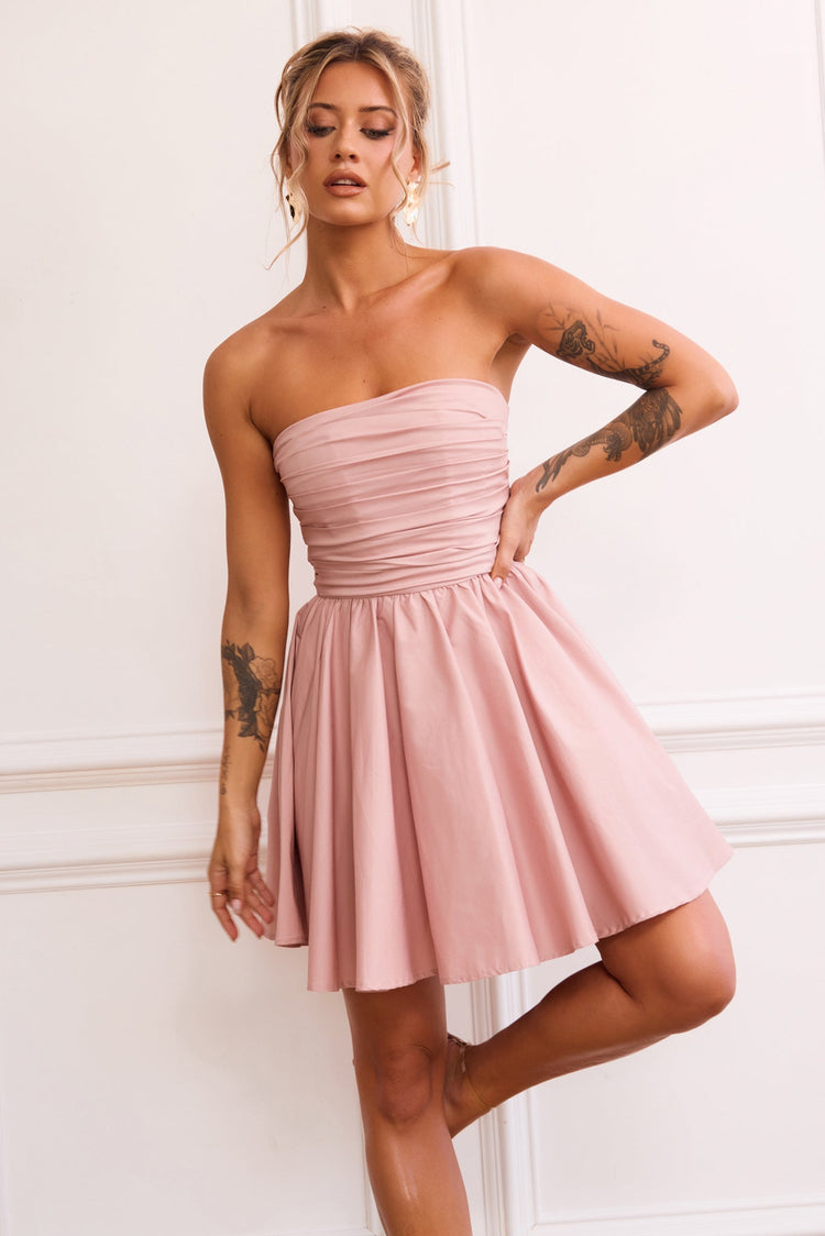 Sugar Crush Mini Dress - Blush DRESSES Sage and Paije