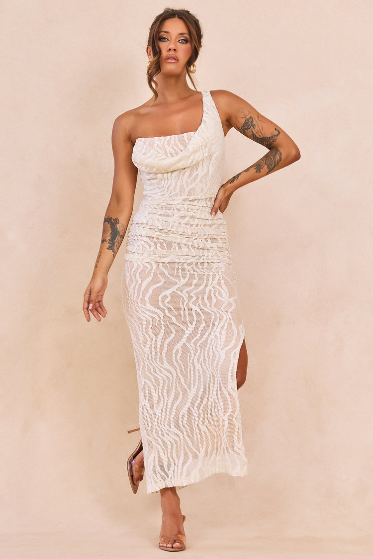Spotlight Lace Maxi Dress - Ivory