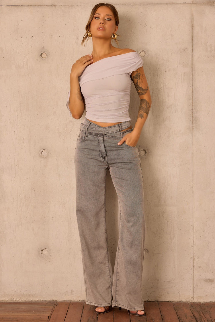 Urban Ease Denim Jeans - Ash