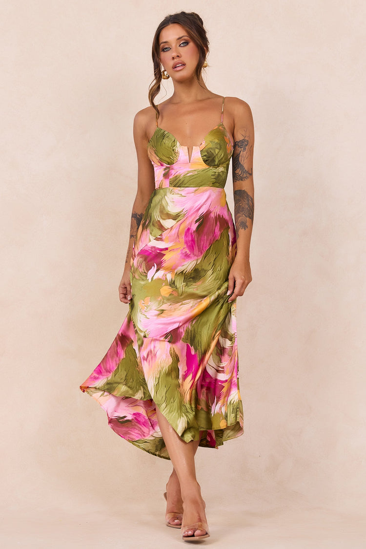 Send Love Maxi Dress - Purple Multi