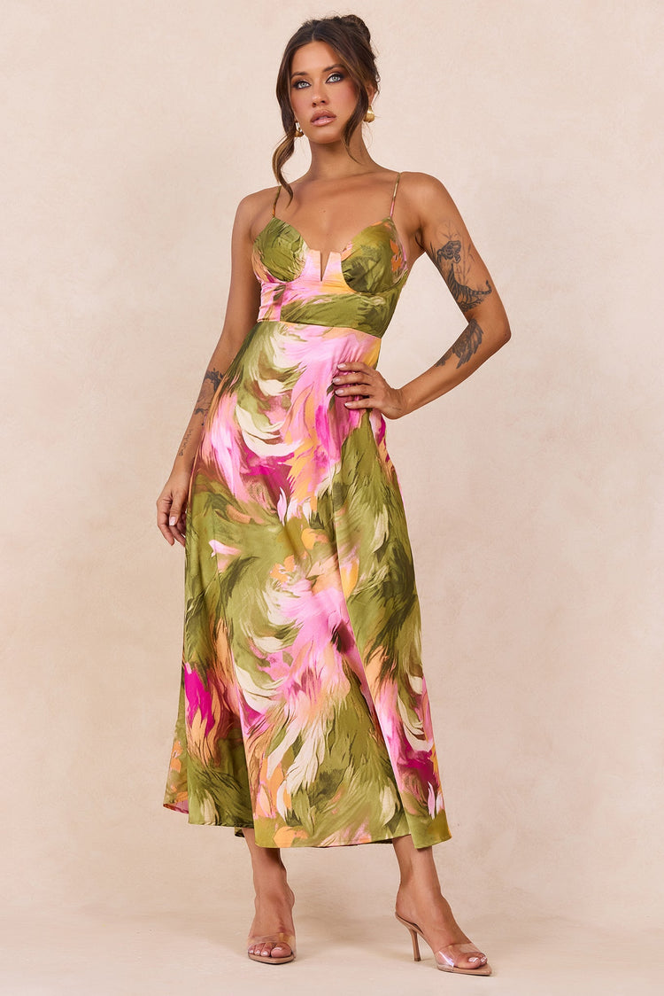 Send Love Maxi Dress - Purple Multi