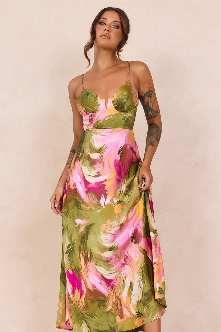 Send Love Maxi Dress - Purple Multi