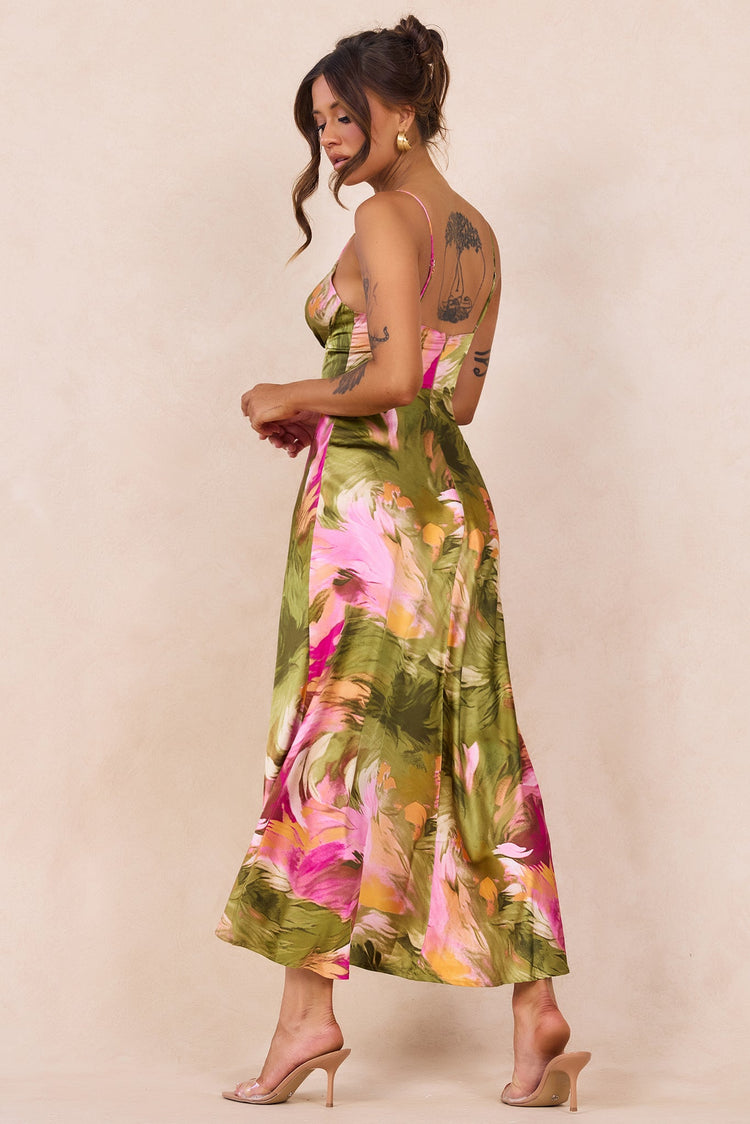 Send Love Maxi Dress - Purple Multi