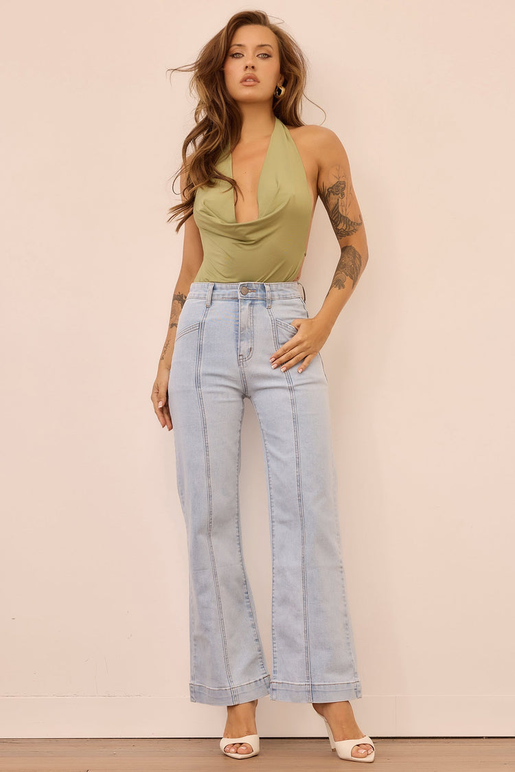 Velvet Age Denim Jeans - Washed Blue