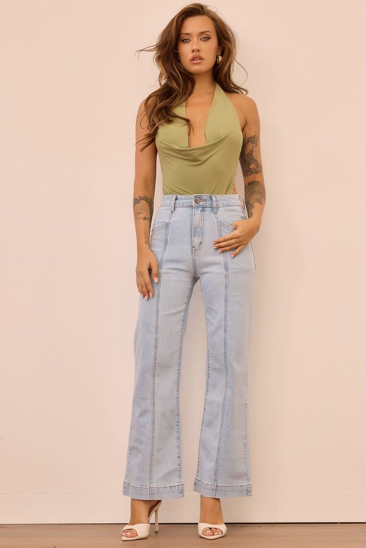Velvet Age Denim Jeans - Washed Blue