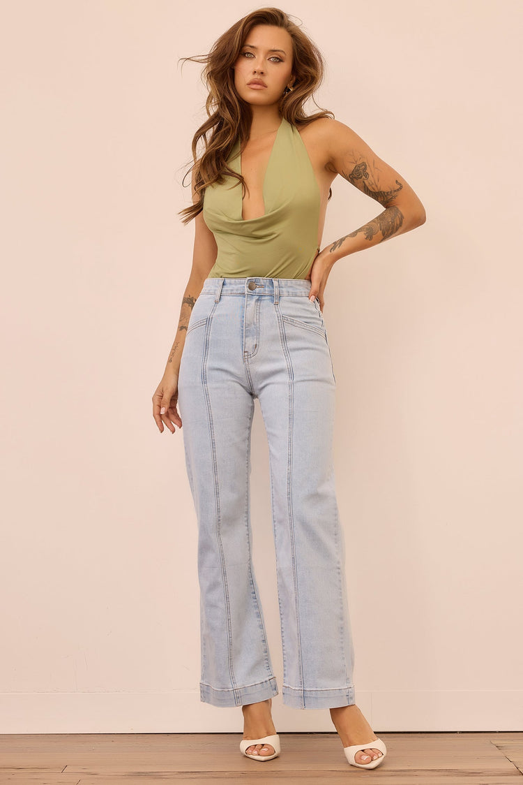 Velvet Age Denim Jeans - Washed Blue