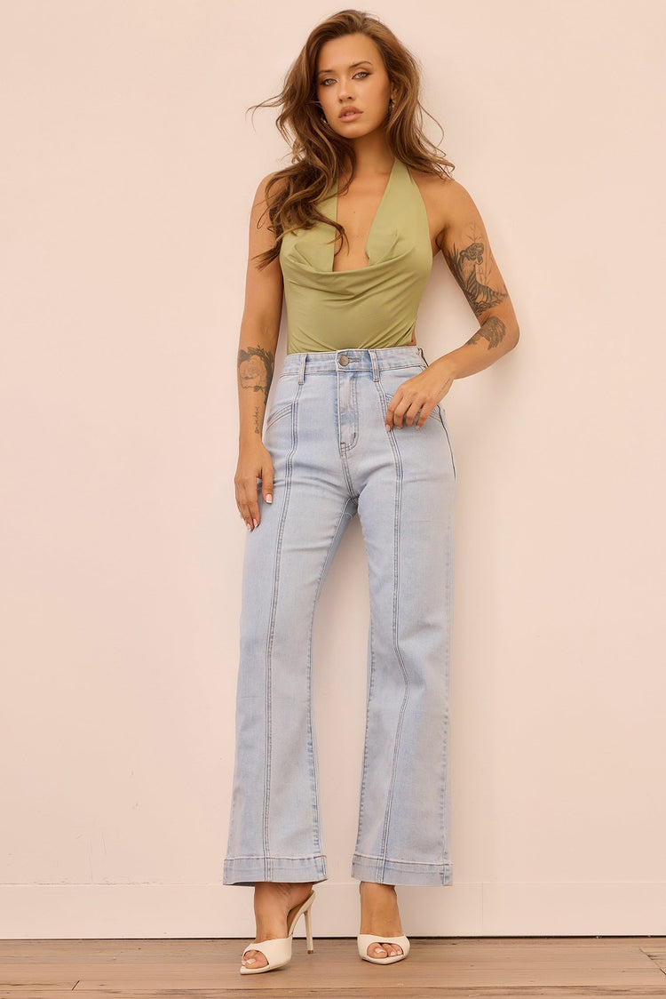 Velvet Age Denim Jeans - Washed Blue