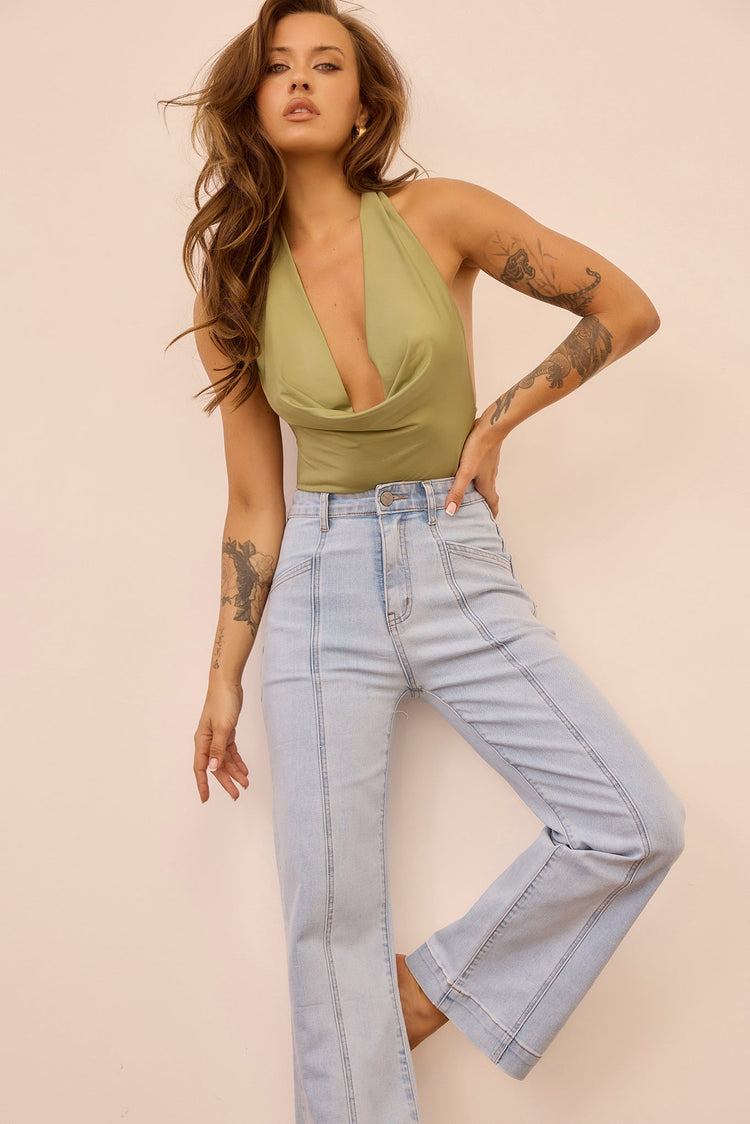 Velvet Age Denim Jeans - Washed Blue