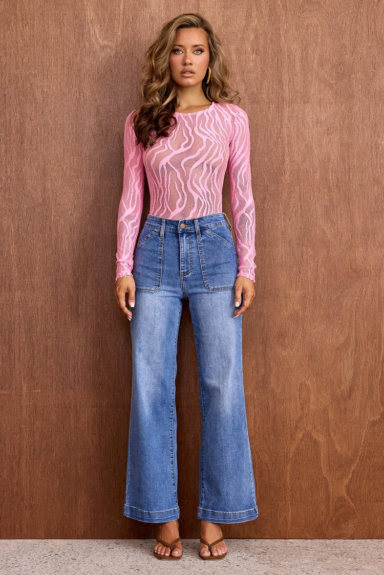 Saint Bleu Vintage Jeans - Washed Blue-DENIM
