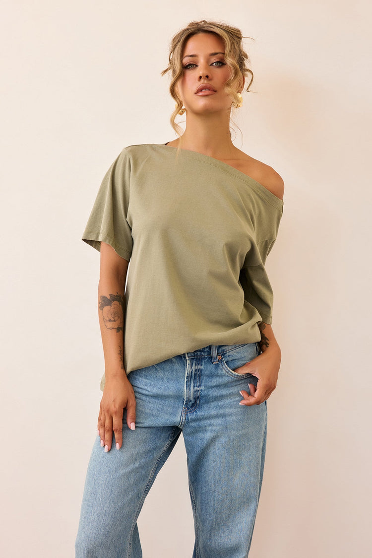 In Your Heart Tee - Olive