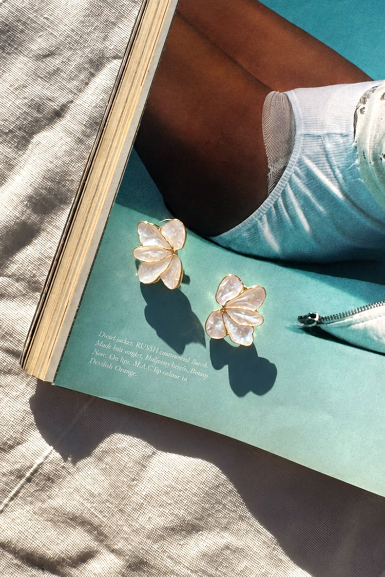 Aurelia Earrings - Cream