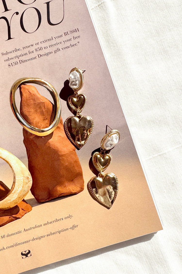 The Last Love Letter Earrings - Gold