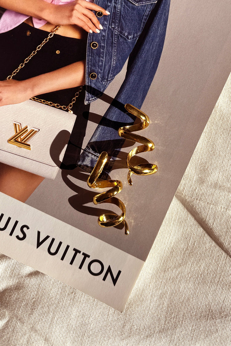 Helix Statement Earrings - Gold