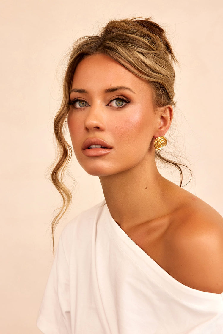 Rose Reverie Earrings - Gold