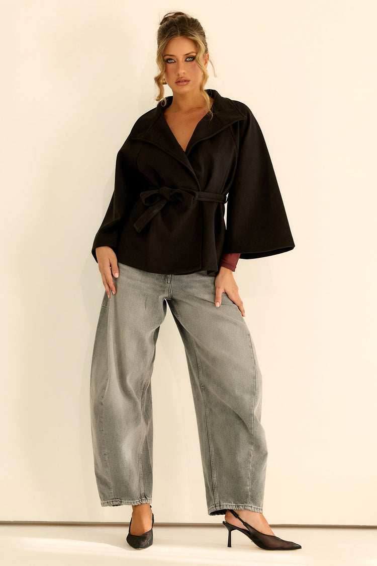 Elysian Wrap Jacket - Black