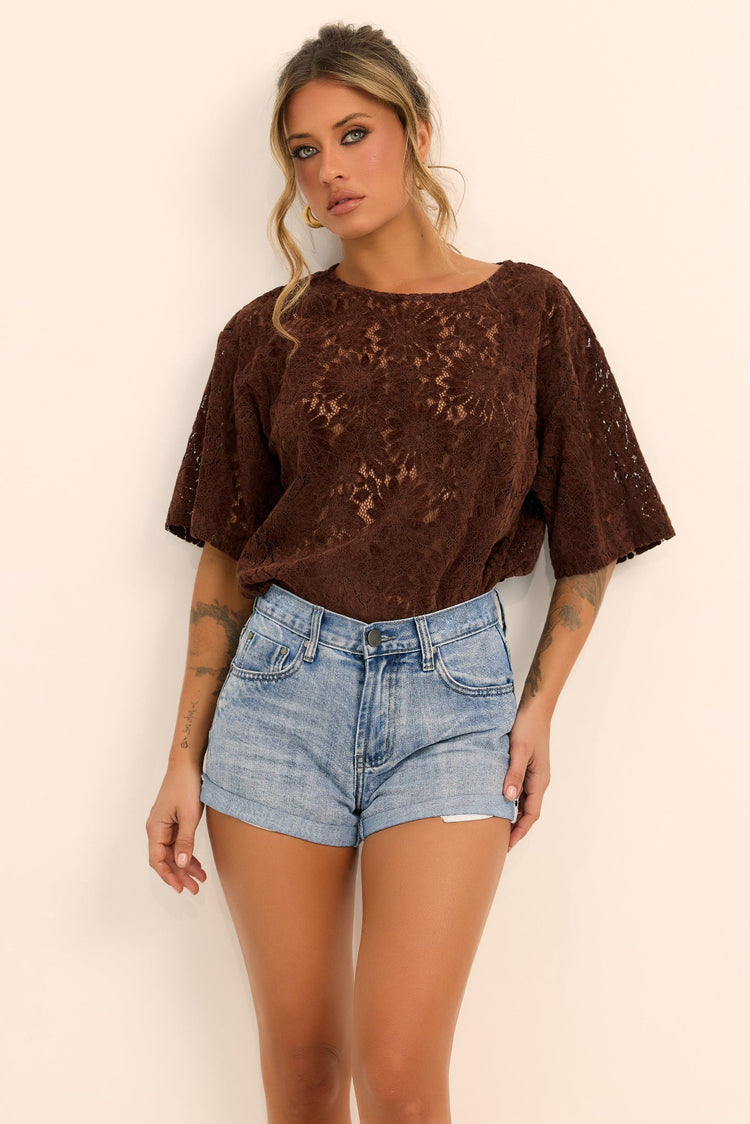 Arden Denim Shorts - Washed Blue