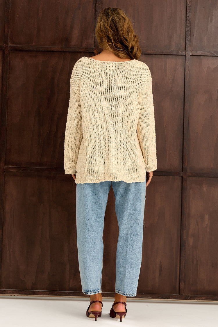 Driftwood Knit Sweater - Beige