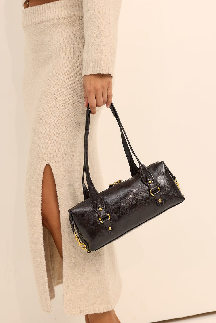 Marlowe Carryall Vegan Leather Bag - Chocolate
