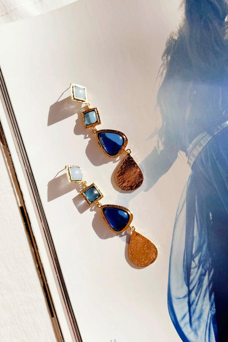 Best In Night Earrings - Blue for women