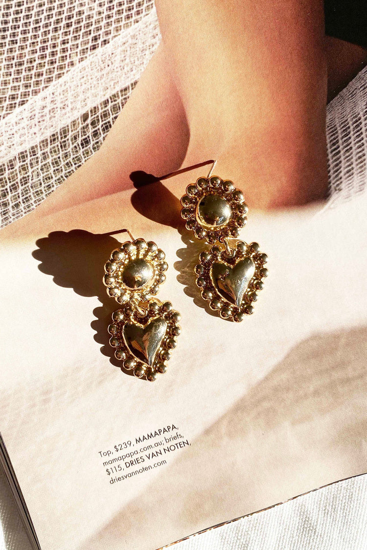 Girl Of The Season Earrings - Gold for women