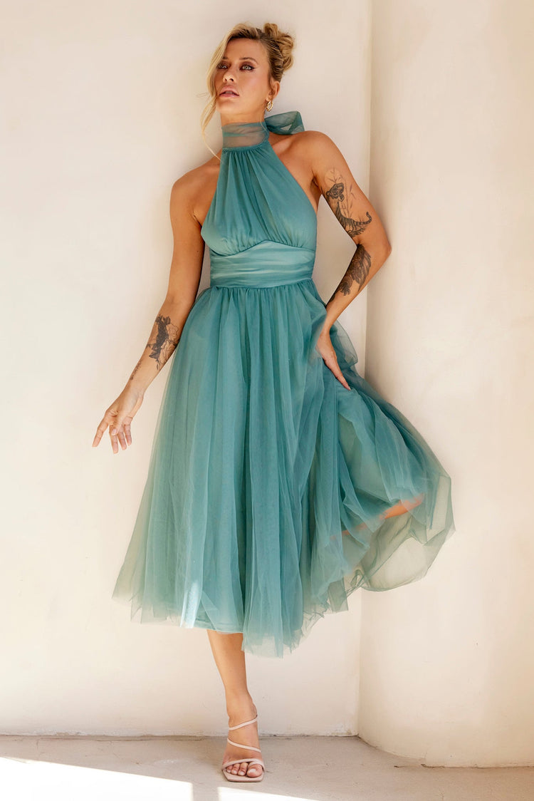 Her Statement Midi Dress - Sage for women