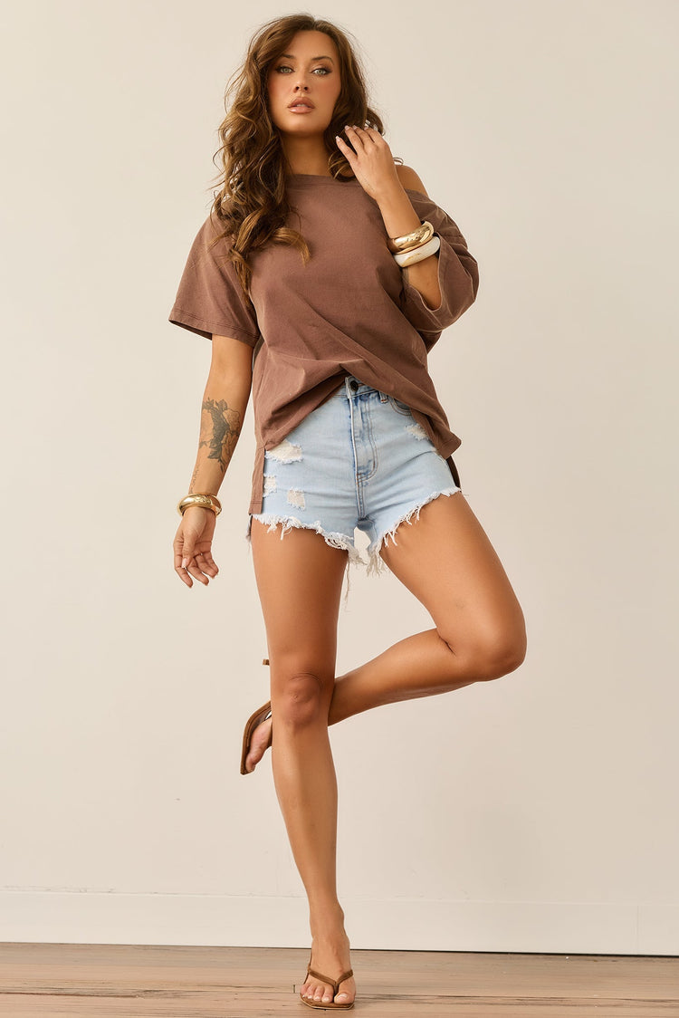 In Your Heart Tee - Chocolate for women