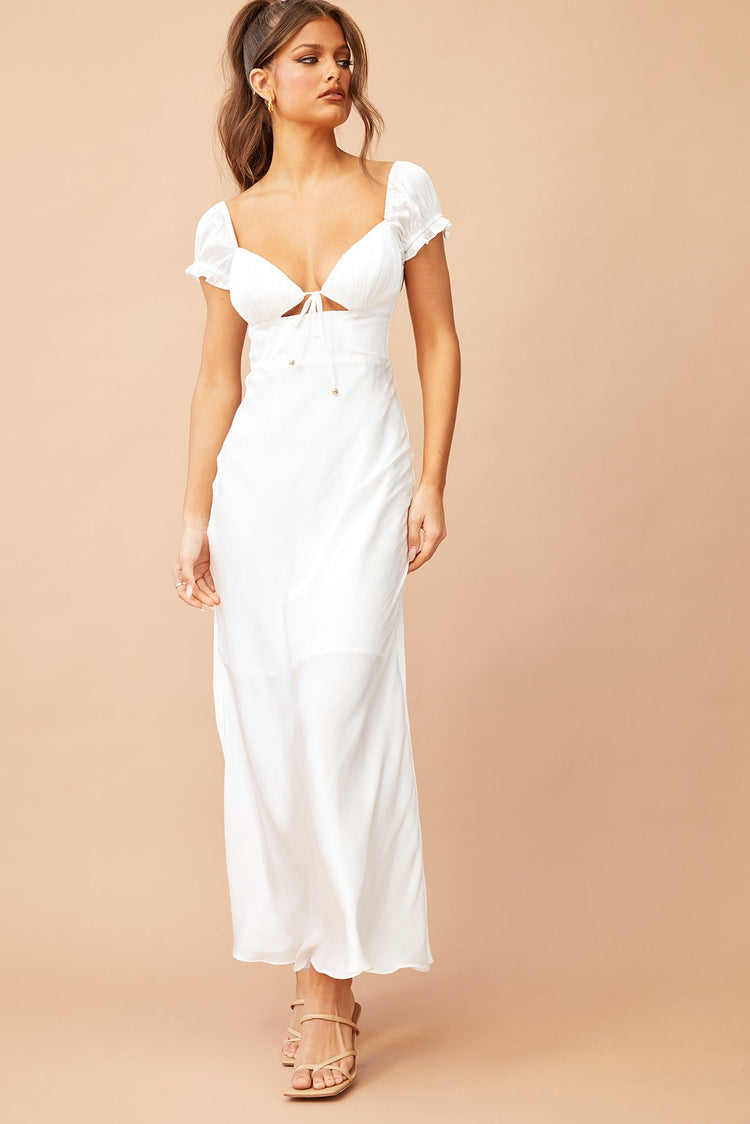 Jasmine Midi Dress - White for women