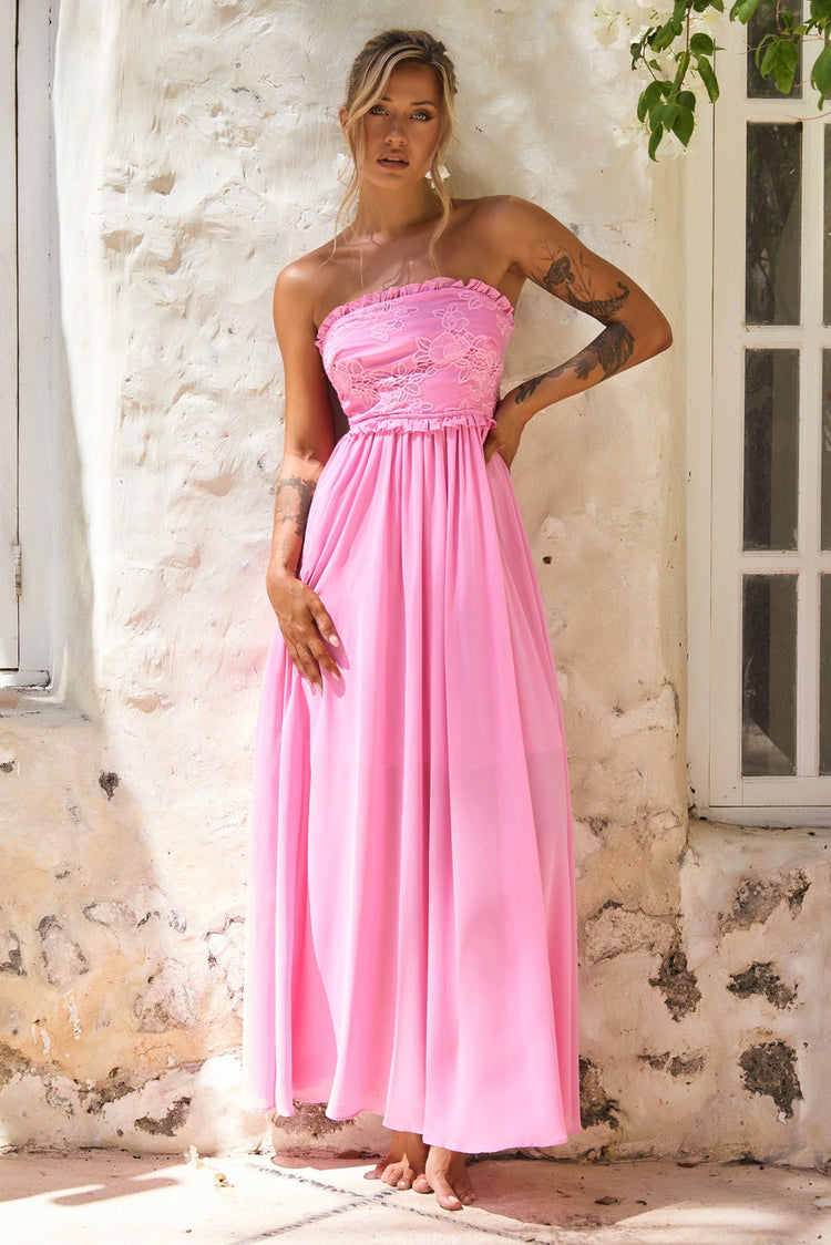 Jules Maxi Dress - Pink for women