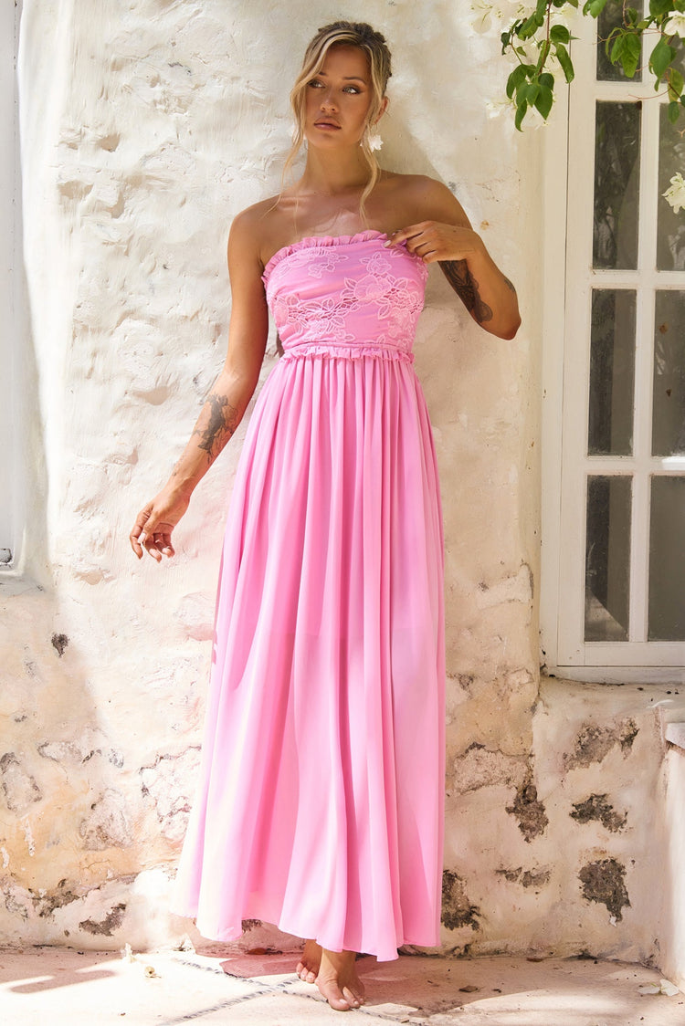 Jules Maxi Dress - Pink for women