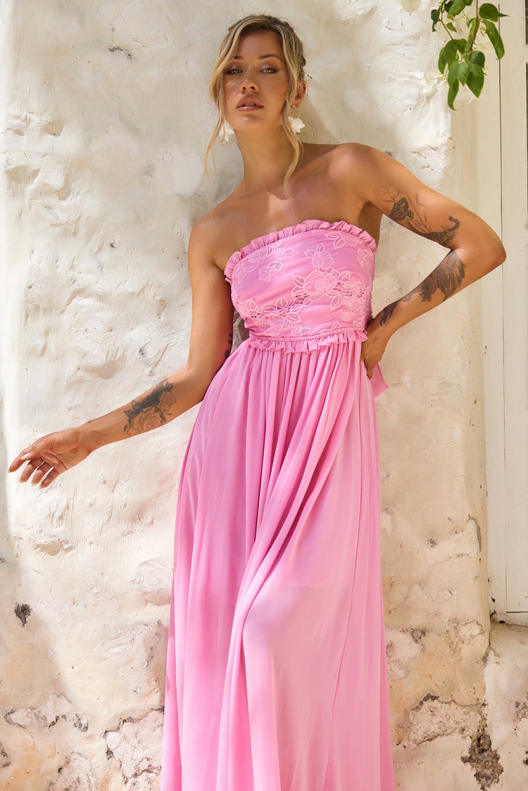 Jules Maxi Dress - Pink for women