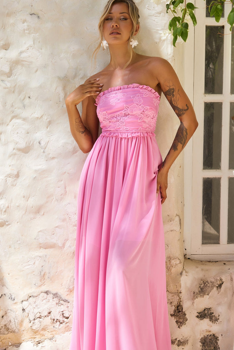 Jules Maxi Dress - Pink for women