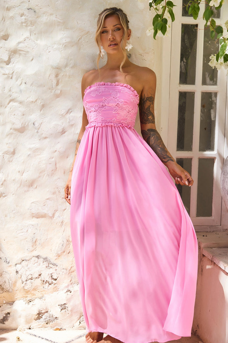 Jules Maxi Dress - Pink for women
