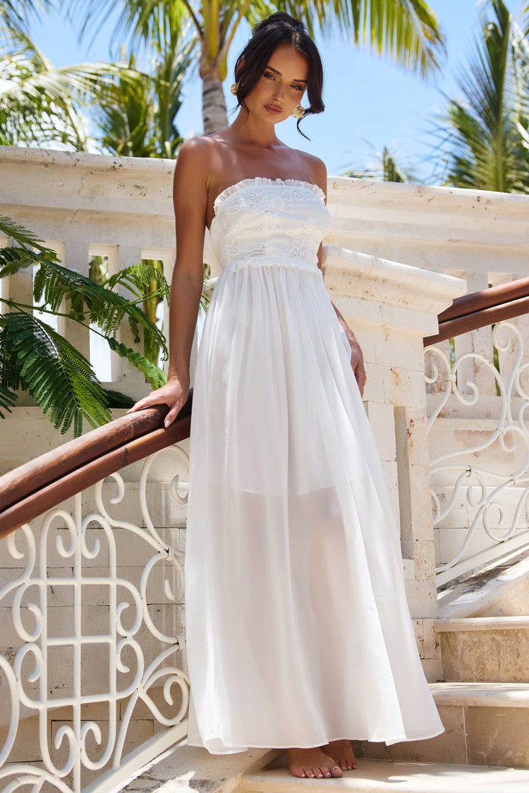 Jules Maxi Dress - White for women