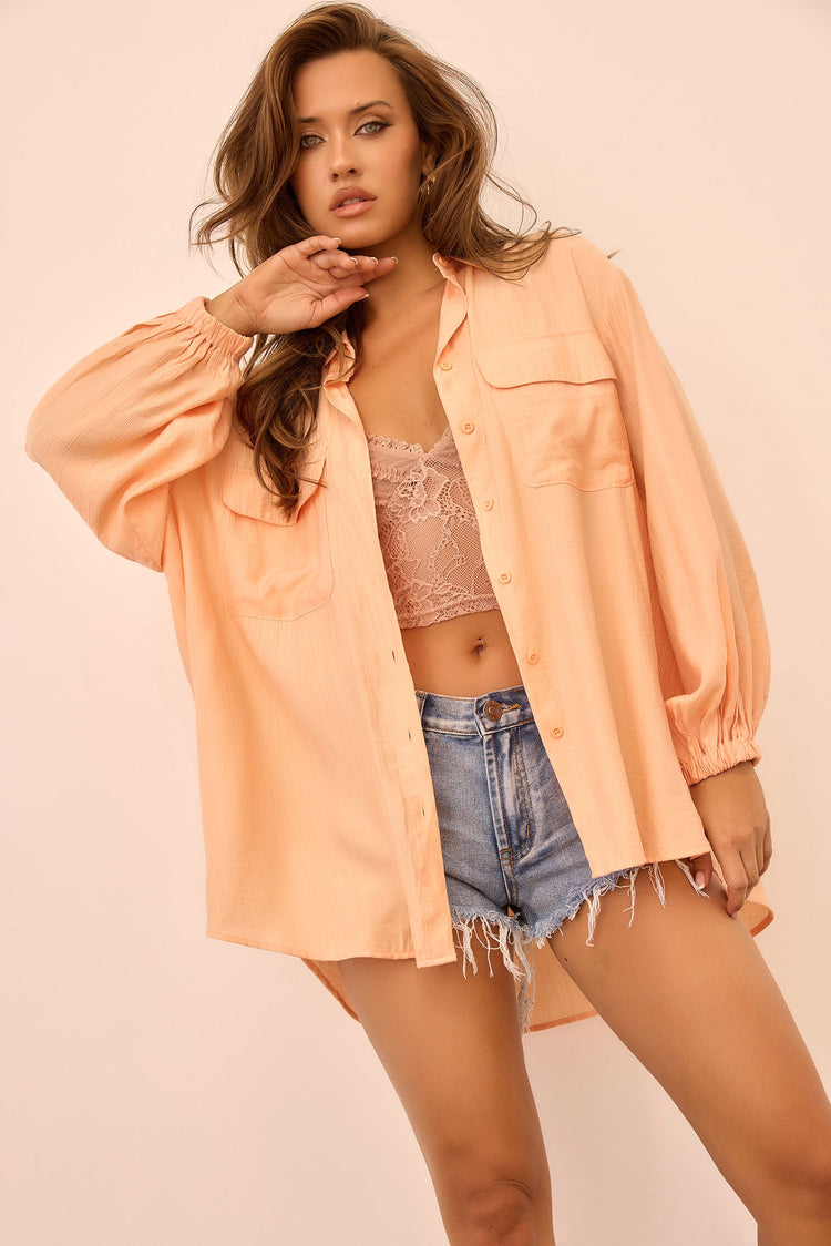 Kenzie Shirt - Peach for women
