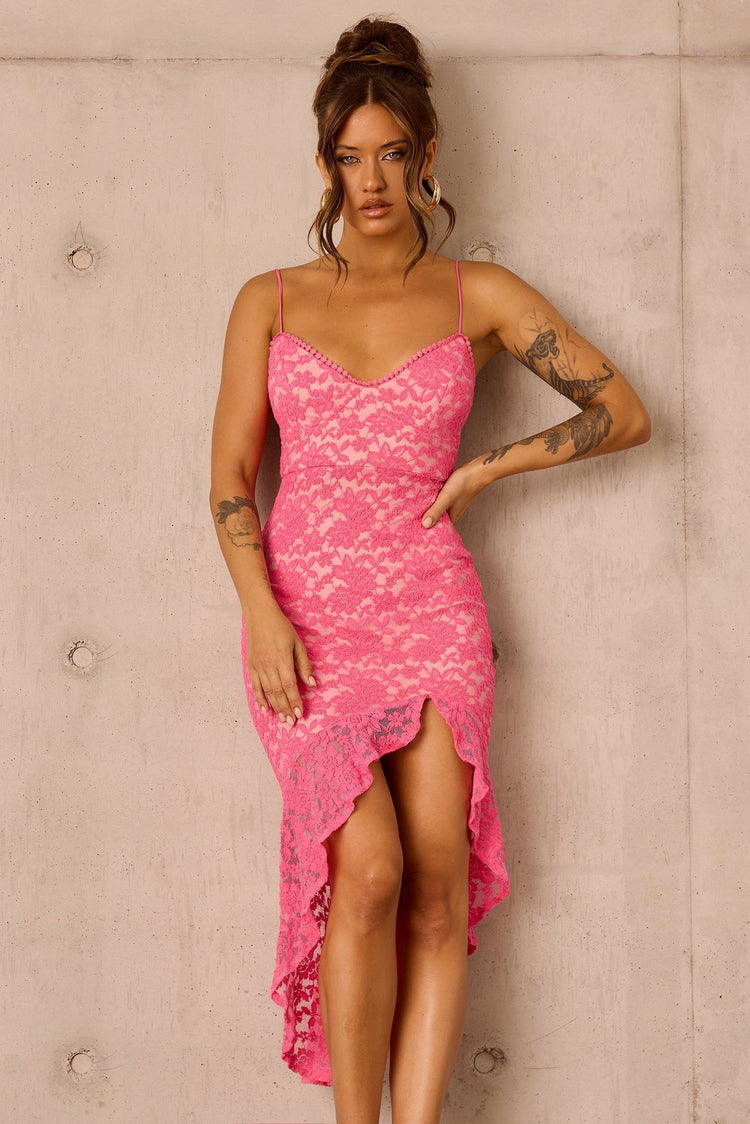 Living My Truth Midi Dress - Pink for women