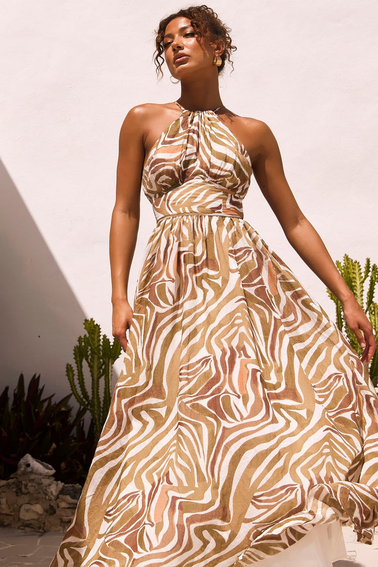 Lorena Maxi Dress - Olive for women