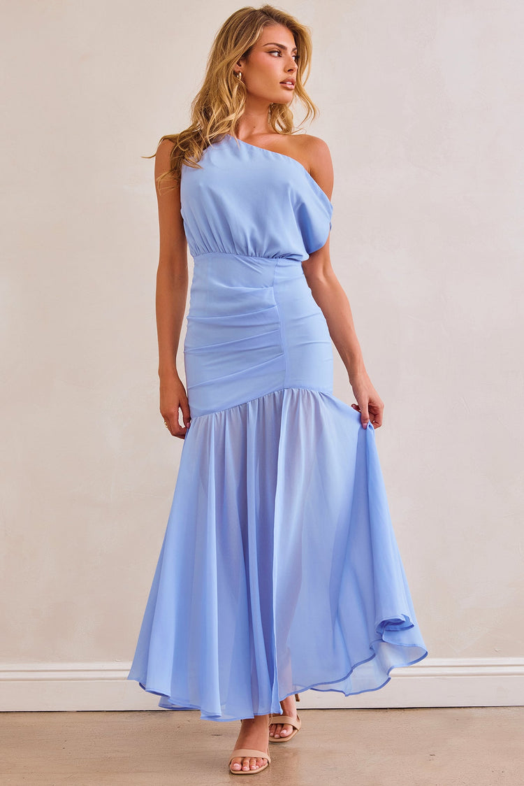 Love Gianni Chiffon Maxi Dress - Blue for women