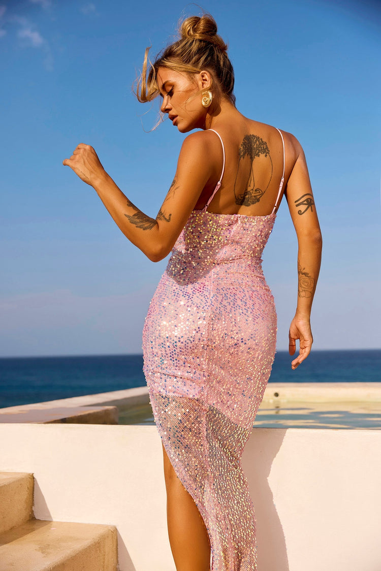 Make This Mine Midi Dress - Pink for women