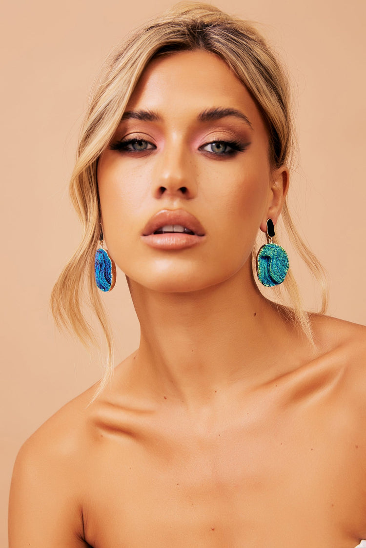 Mermaid Tears Earrings - Blue for women