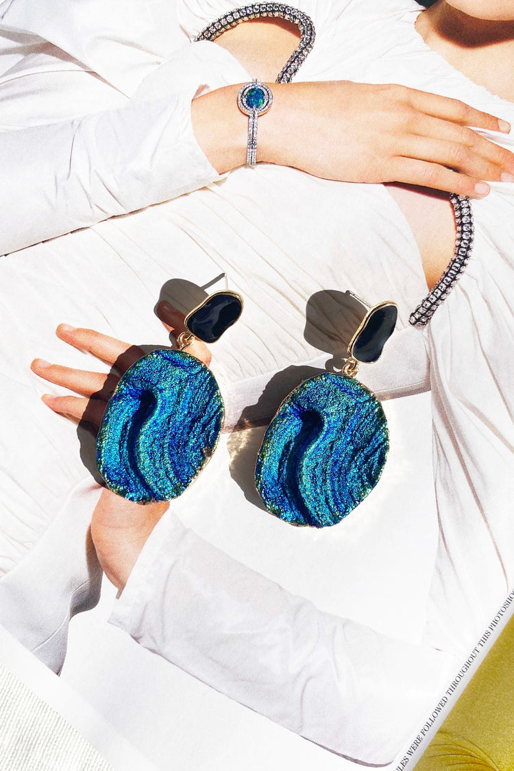 Mermaid Tears Earrings - Blue for women