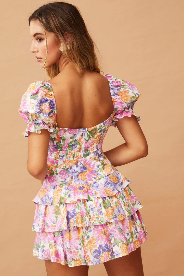 New Bloom Playsuit - Pink Multi for women