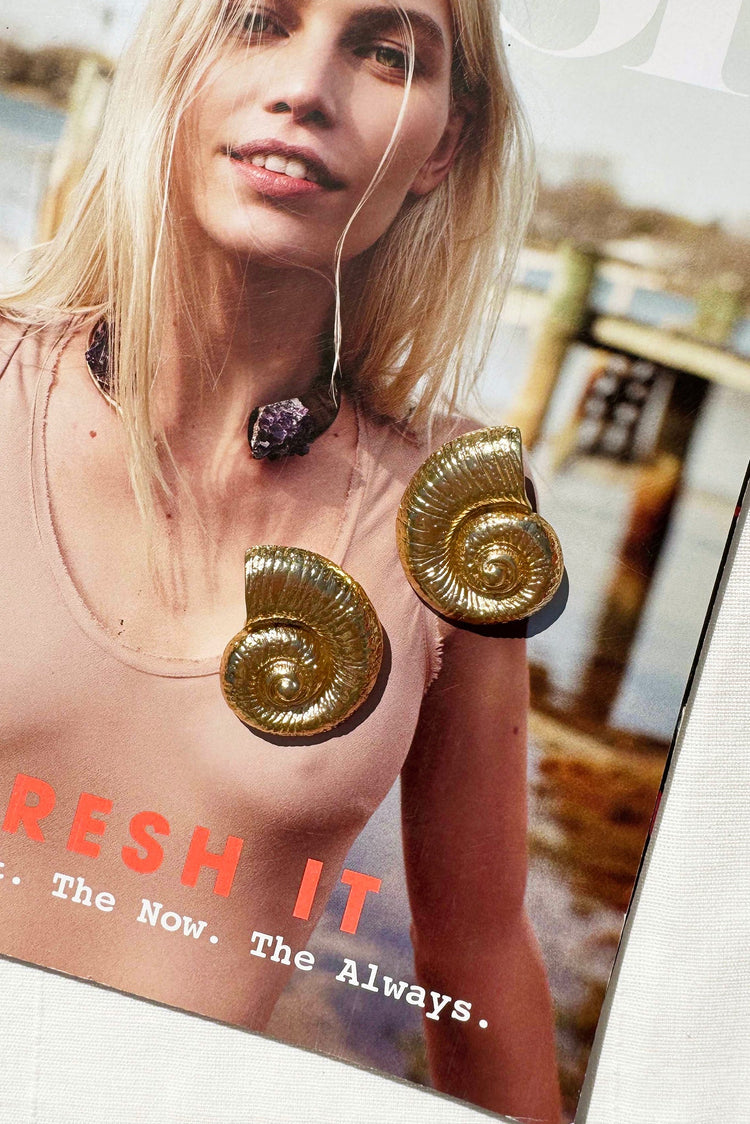 New Ocean Earrings - Gold for women